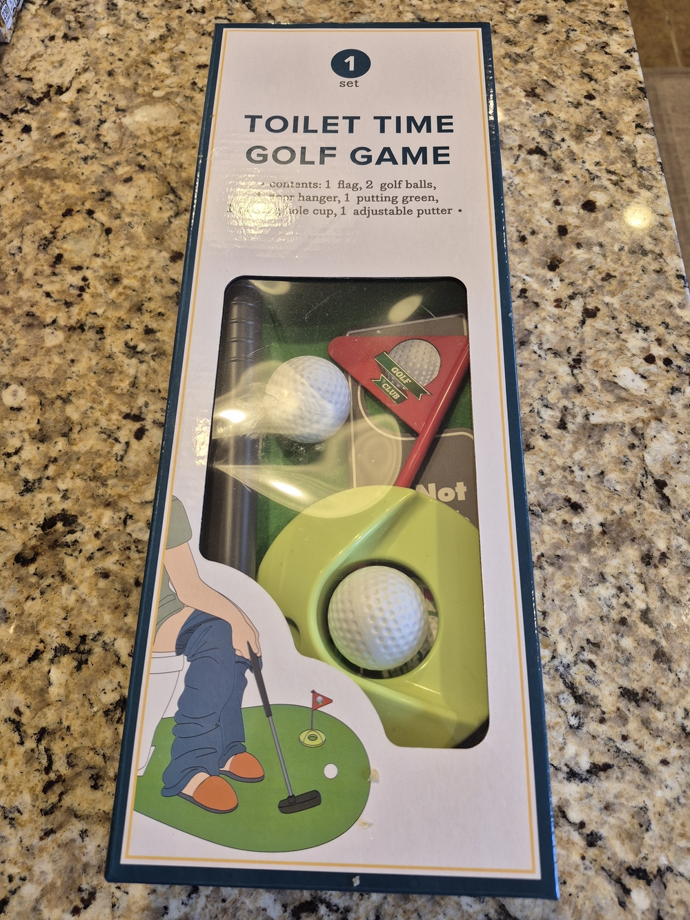 Toilet Time Golf Game - Lime Green Putting Set